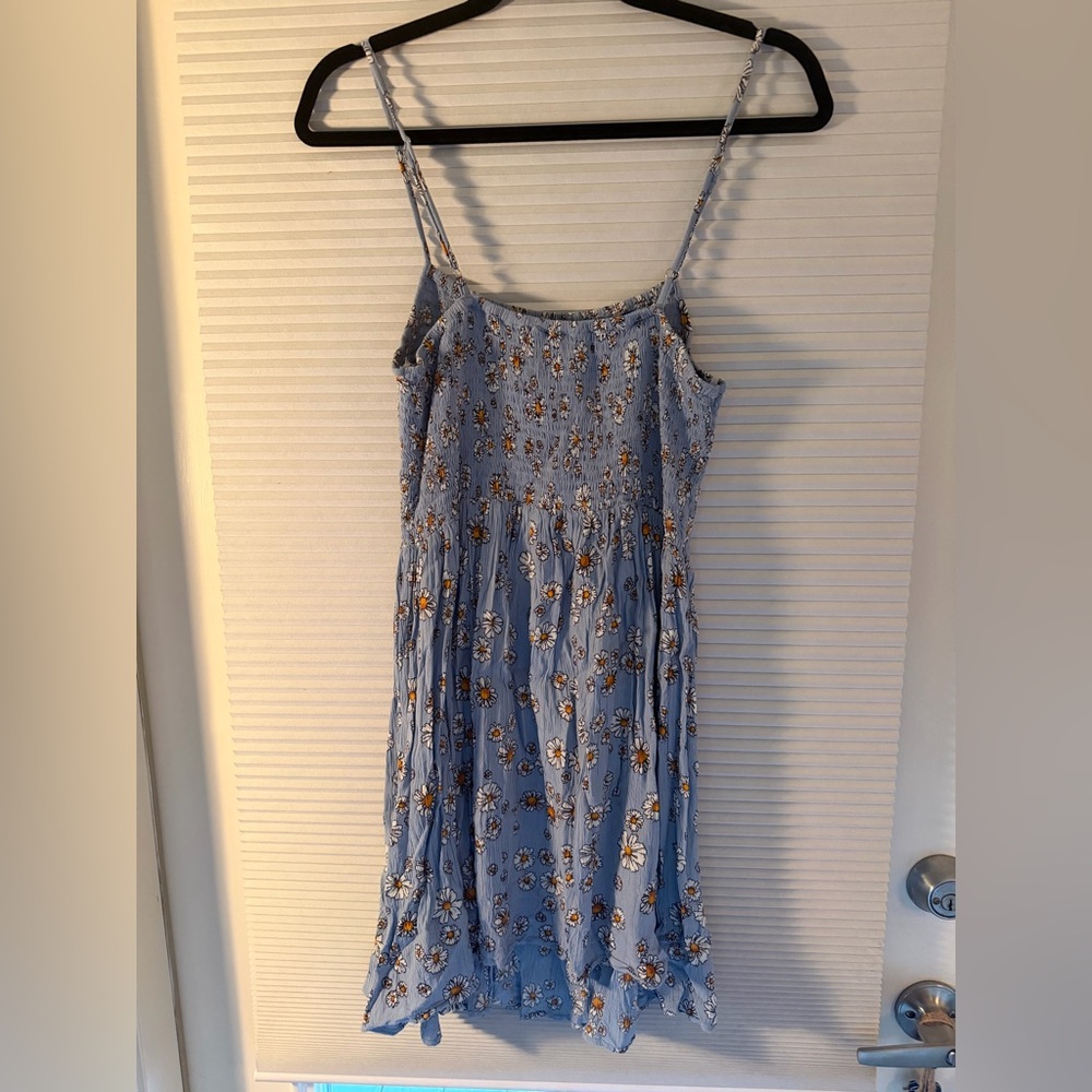 Blue daisy skater dress